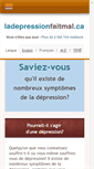 Mobile Screenshot of ladepressionfaitmal.ca